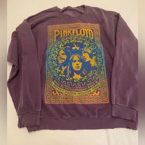 Urban Outfitters Pink Floyd oversized sweatshirt in purple.